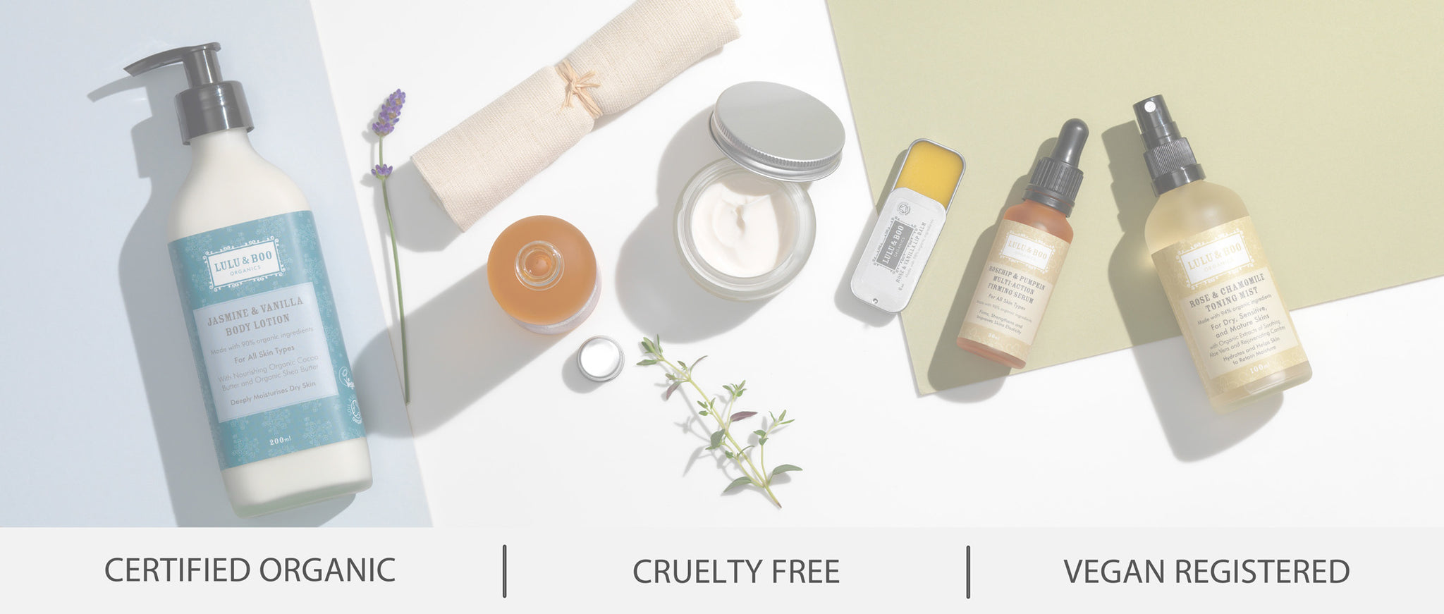 Organic, vegan and cruelty free skincare  