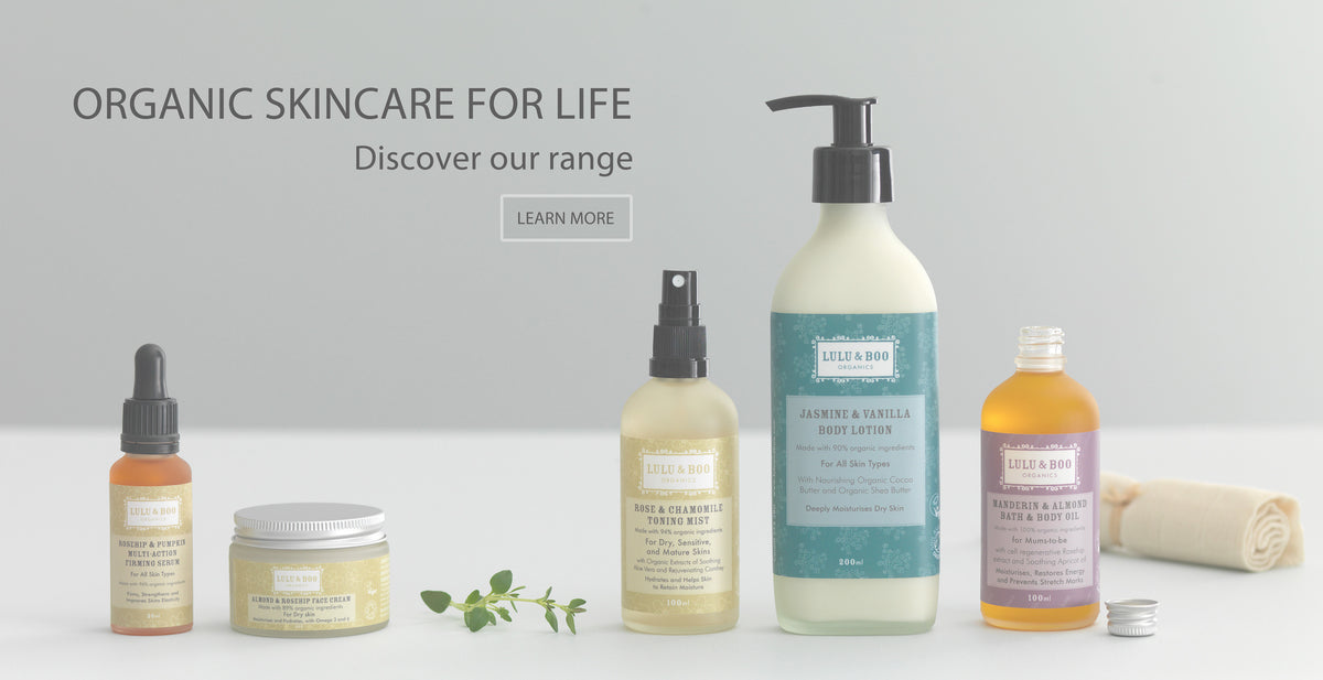 Organic skincare homepage image